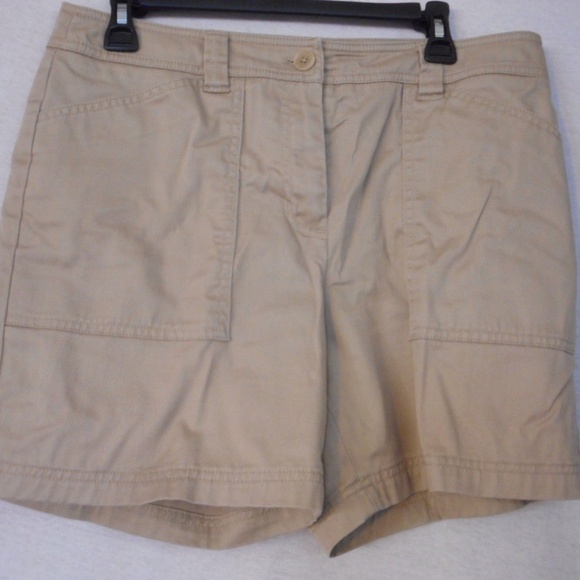 Jones New York Pants - Jones New York Size 10 beige flat front cotton